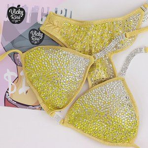 Sunny Ombre Designer Fitness Competition Bikini